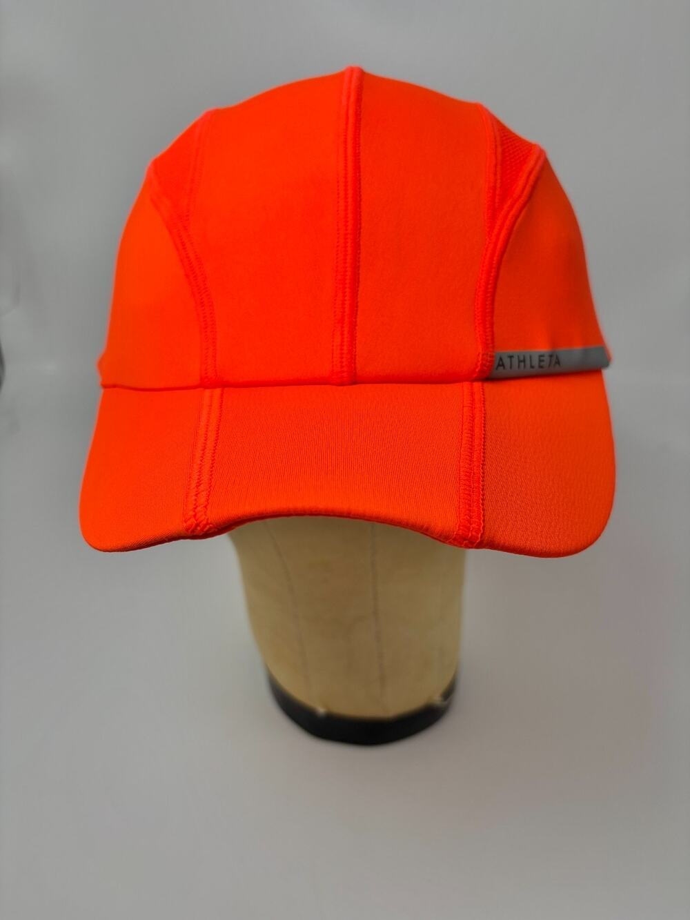 Athleta Womens Cap Orange Lightweight Running Run Cap Ponytail Access One Size